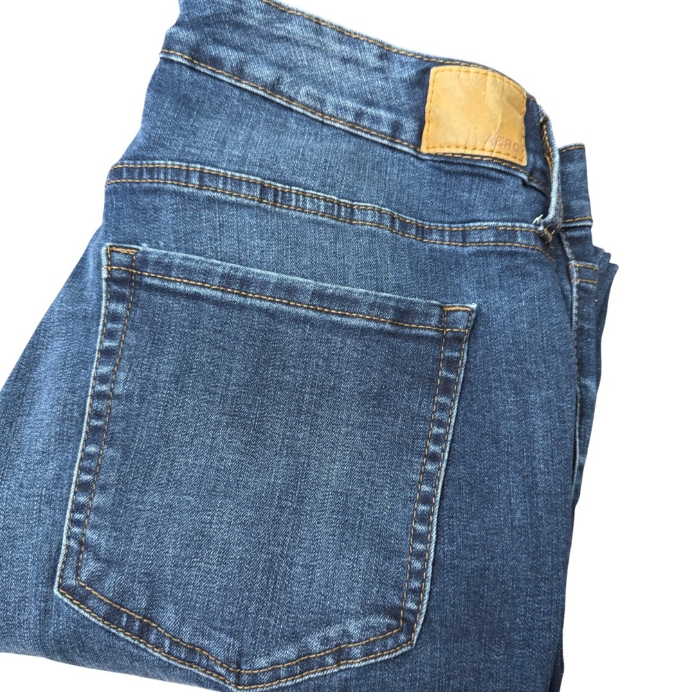 Aeropostale Womens High Rise Jegging Jeans Size 18 Long Dark Wash Blue Stretch